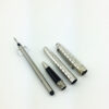Classic-meisterstuck-163-MB-Silver-lattice-roller-ball-Pen-stationery-office-supplies-luxury-writing-Metal-pen